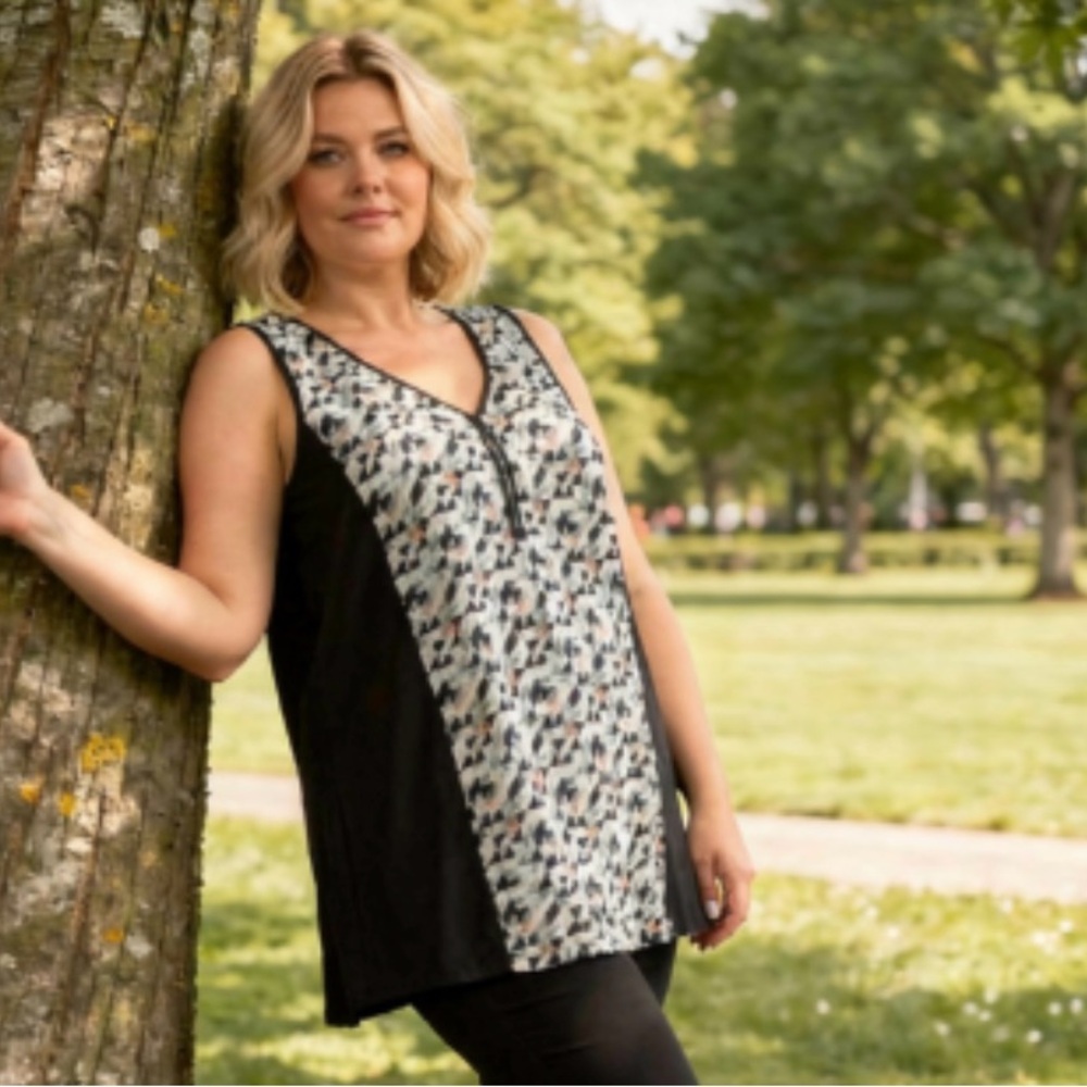 August Silk Sleeveless Tank Top - Picture 4 of 11